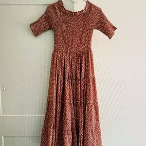 Orange Creek Red Patterned Dress